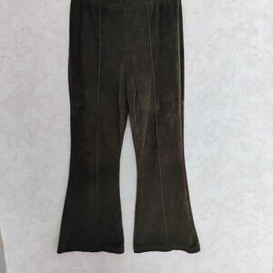Aerie Olive Corduroy Flare Pants Size Small short